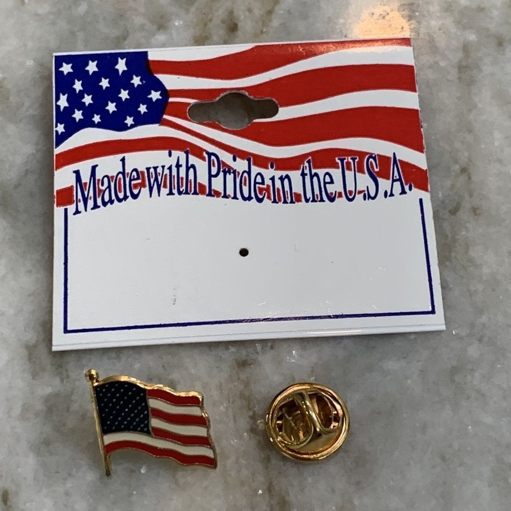 USA Collar Pins - Picture 2 of 2